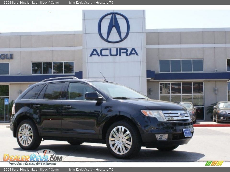 2008 Ford Edge Limited Black / Camel Photo #1