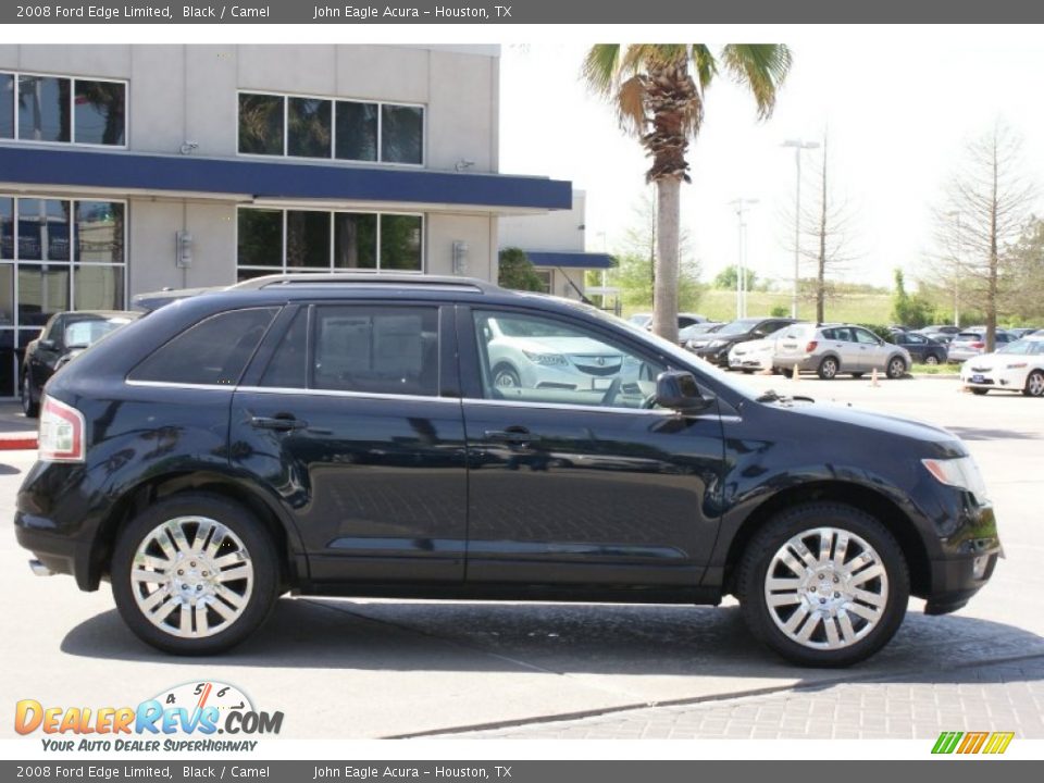 2008 Ford Edge Limited Black / Camel Photo #7