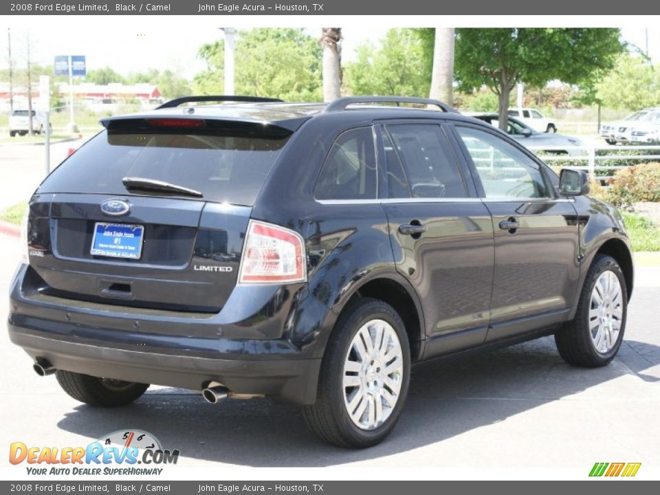 2008 Ford Edge Limited Black / Camel Photo #10