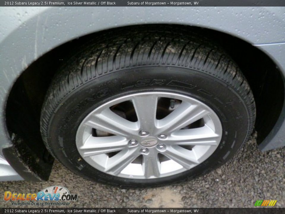 2012 Subaru Legacy 2.5i Premium Ice Silver Metallic / Off Black Photo #13