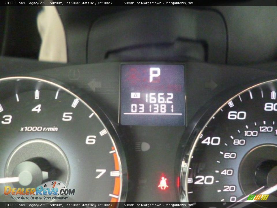 2012 Subaru Legacy 2.5i Premium Ice Silver Metallic / Off Black Photo #20