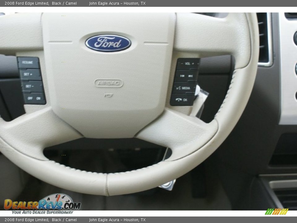 2008 Ford Edge Limited Black / Camel Photo #26