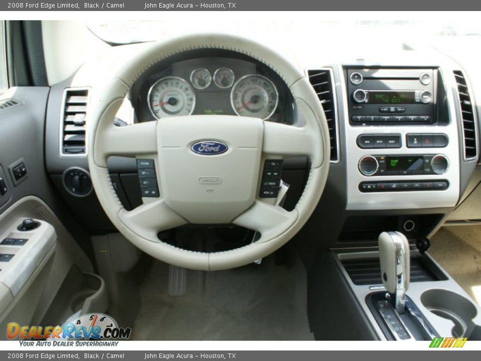 2008 Ford Edge Limited Black / Camel Photo #27