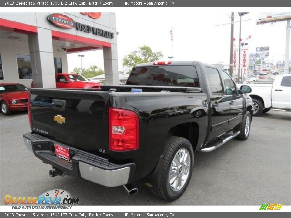 2013 Chevrolet Silverado 1500 LTZ Crew Cab Black / Ebony Photo #7