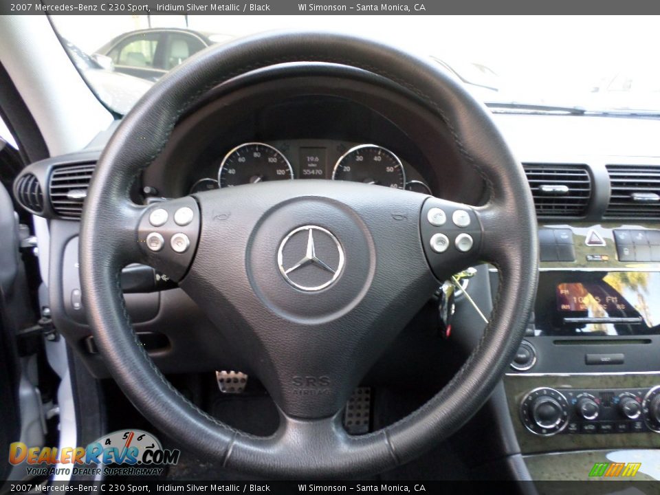 2007 Mercedes-Benz C 230 Sport Iridium Silver Metallic / Black Photo #10