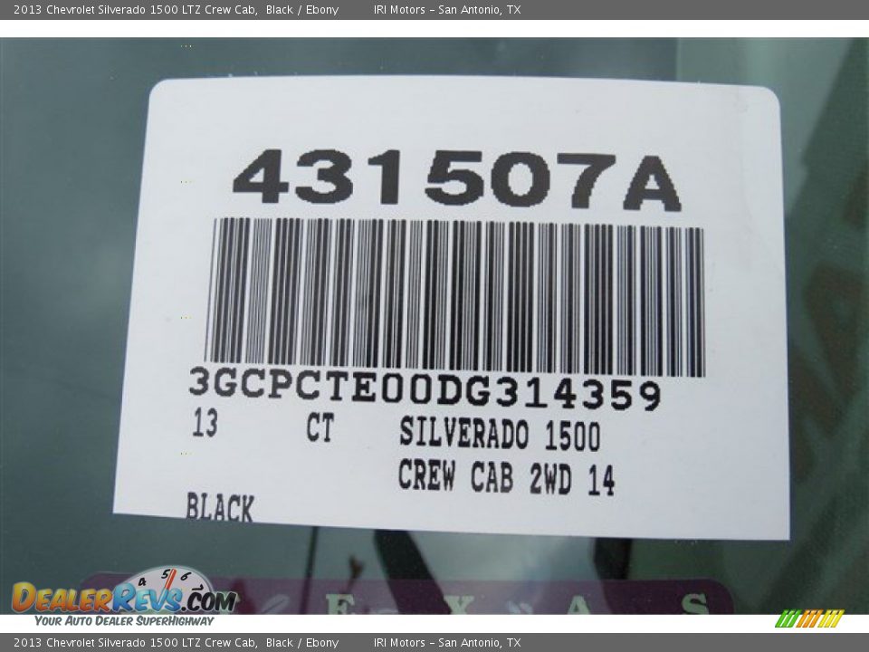 2013 Chevrolet Silverado 1500 LTZ Crew Cab Black / Ebony Photo #18