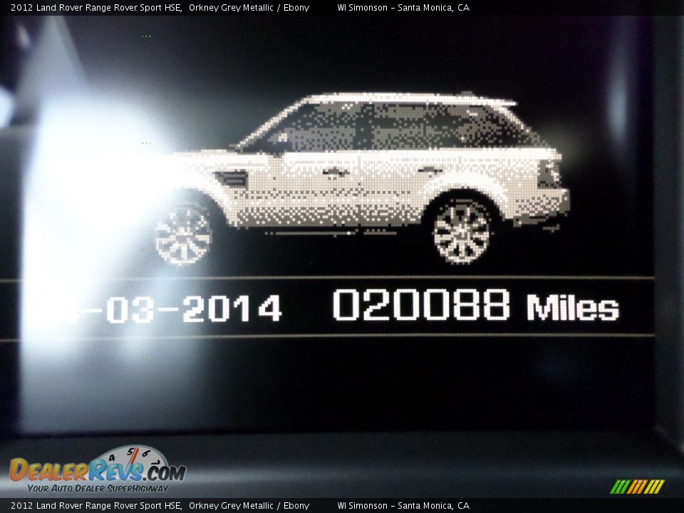 2012 Land Rover Range Rover Sport HSE Orkney Grey Metallic / Ebony Photo #10