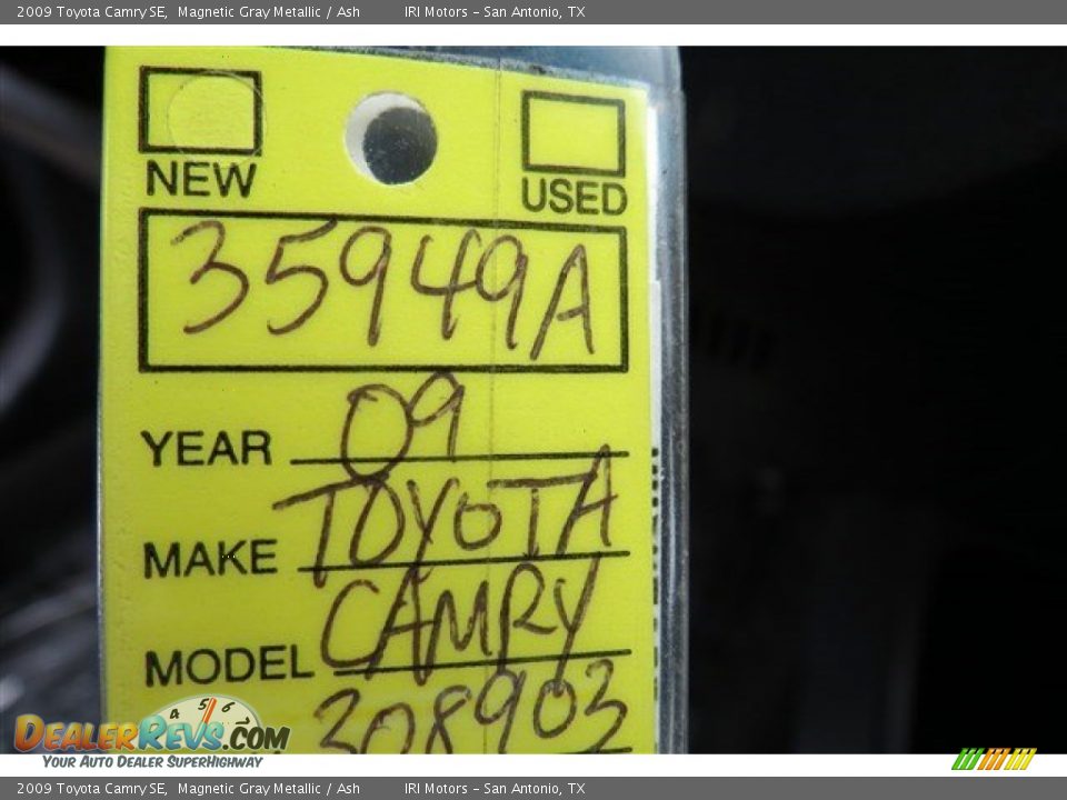 2009 Toyota Camry SE Magnetic Gray Metallic / Ash Photo #18