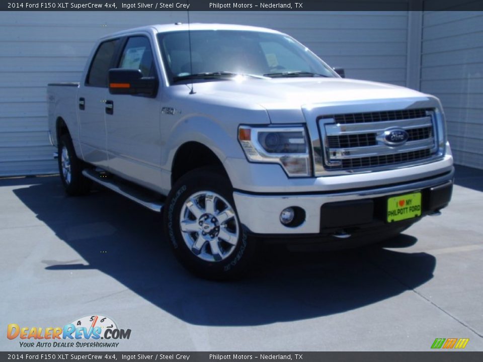 2014 Ford F150 XLT SuperCrew 4x4 Ingot Silver / Steel Grey Photo #2