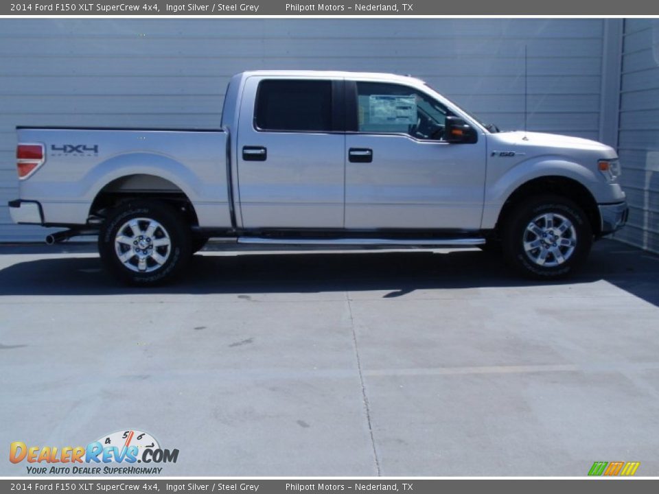 2014 Ford F150 XLT SuperCrew 4x4 Ingot Silver / Steel Grey Photo #3