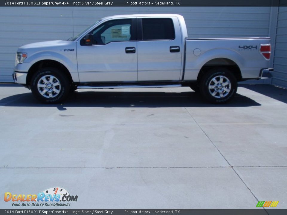 2014 Ford F150 XLT SuperCrew 4x4 Ingot Silver / Steel Grey Photo #6