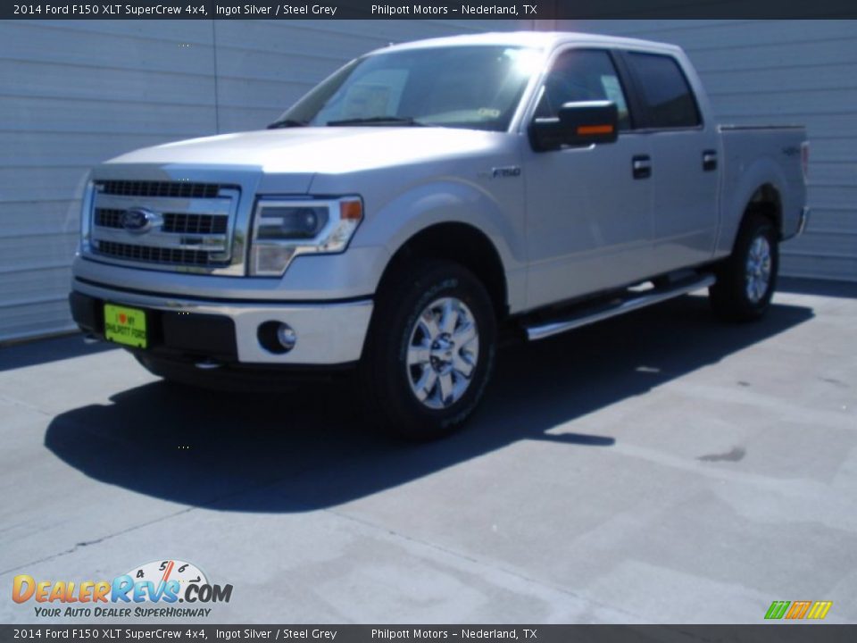 2014 Ford F150 XLT SuperCrew 4x4 Ingot Silver / Steel Grey Photo #7
