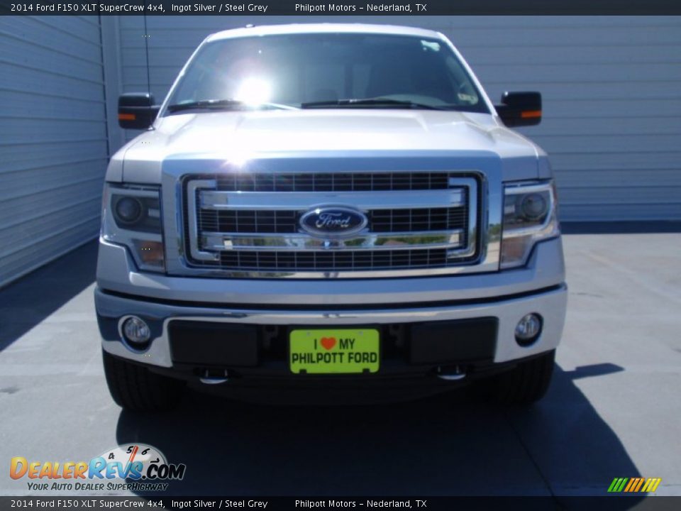 2014 Ford F150 XLT SuperCrew 4x4 Ingot Silver / Steel Grey Photo #8