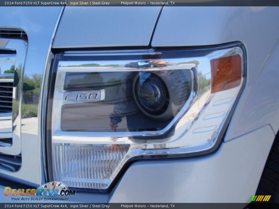 2014 Ford F150 XLT SuperCrew 4x4 Ingot Silver / Steel Grey Photo #9