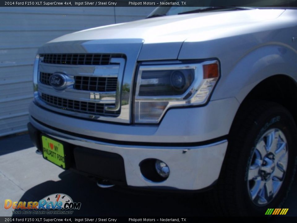 2014 Ford F150 XLT SuperCrew 4x4 Ingot Silver / Steel Grey Photo #11