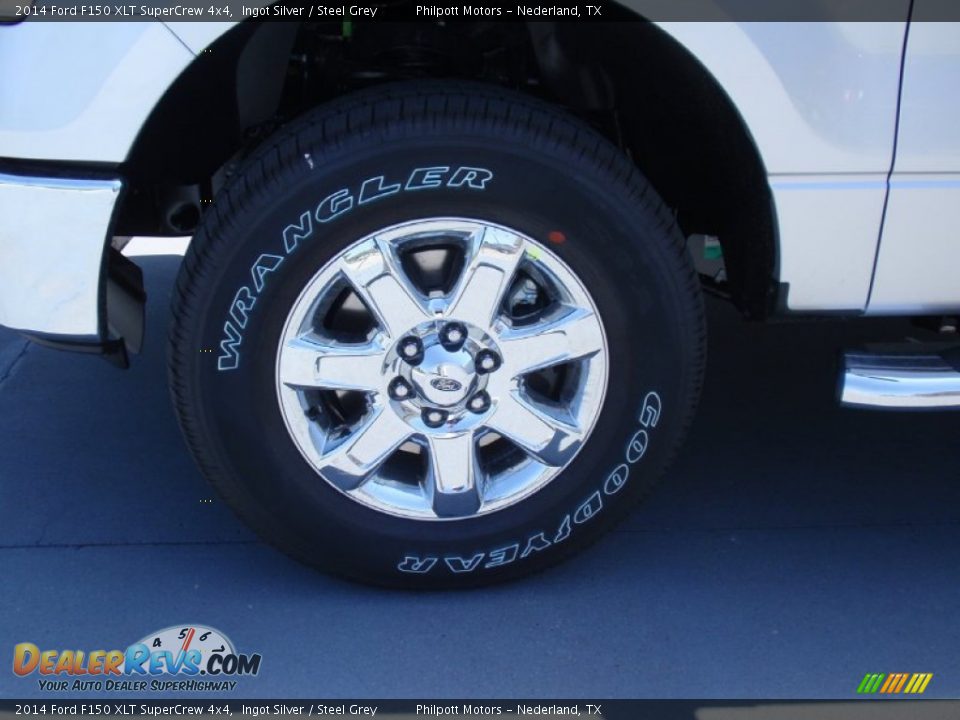 2014 Ford F150 XLT SuperCrew 4x4 Ingot Silver / Steel Grey Photo #12