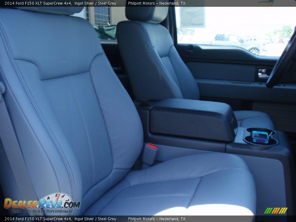 2014 Ford F150 XLT SuperCrew 4x4 Ingot Silver / Steel Grey Photo #24