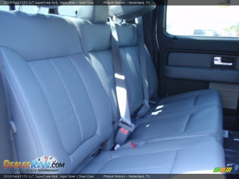 2014 Ford F150 XLT SuperCrew 4x4 Ingot Silver / Steel Grey Photo #26
