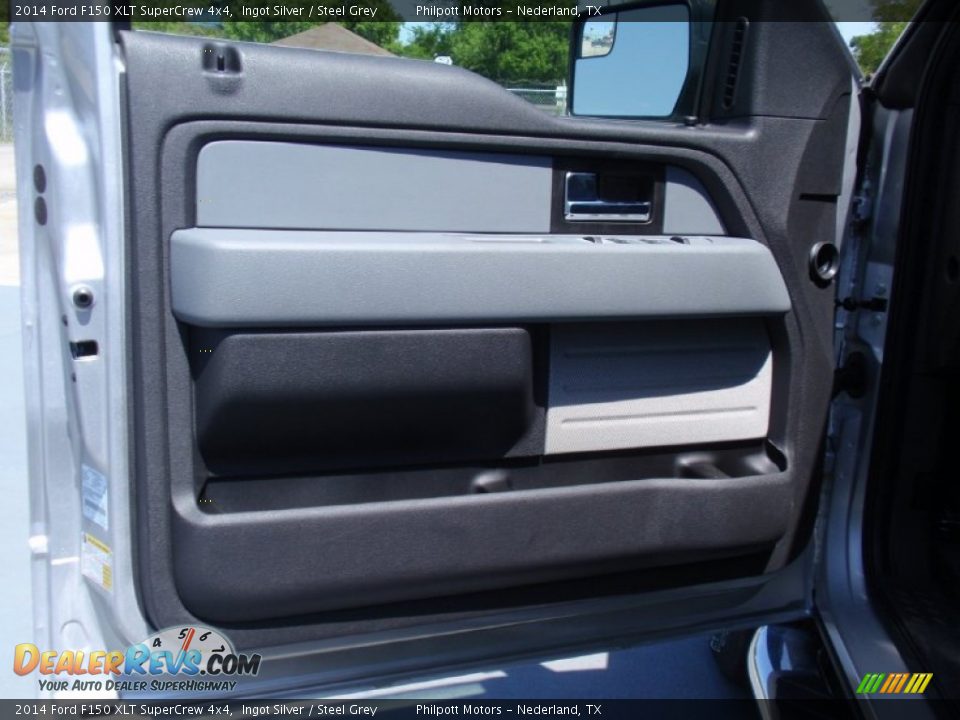 2014 Ford F150 XLT SuperCrew 4x4 Ingot Silver / Steel Grey Photo #27