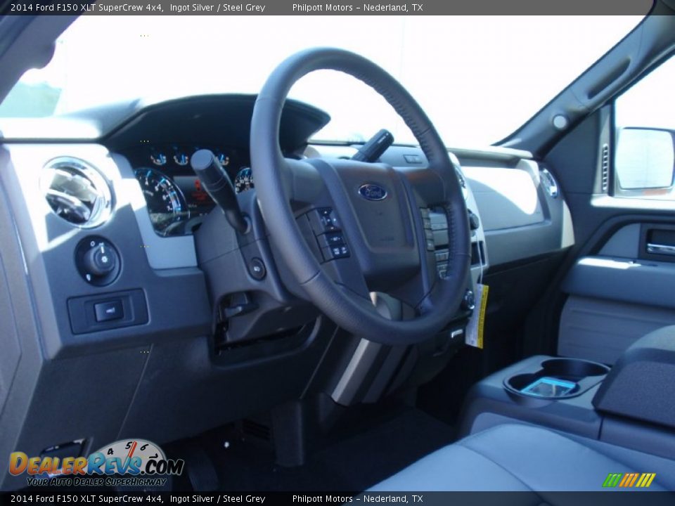 2014 Ford F150 XLT SuperCrew 4x4 Ingot Silver / Steel Grey Photo #29
