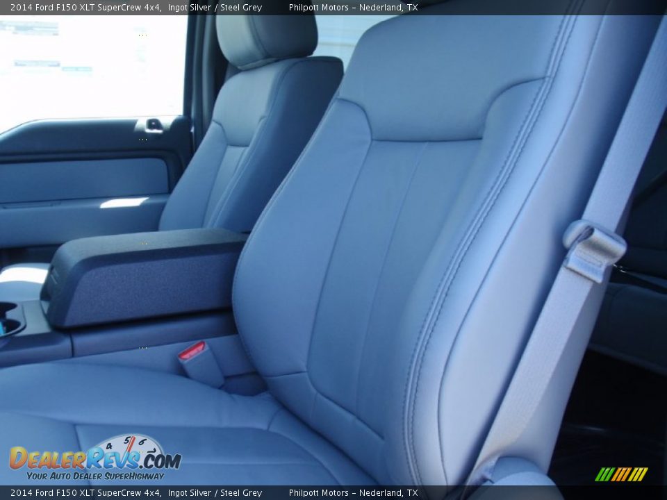 2014 Ford F150 XLT SuperCrew 4x4 Ingot Silver / Steel Grey Photo #30