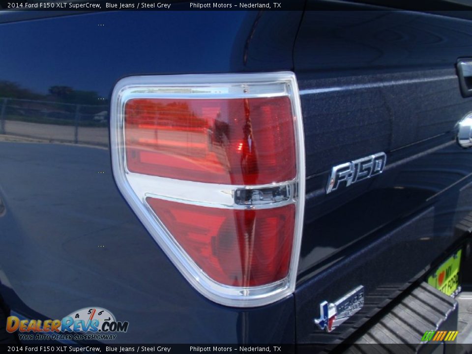 2014 Ford F150 XLT SuperCrew Blue Jeans / Steel Grey Photo #18
