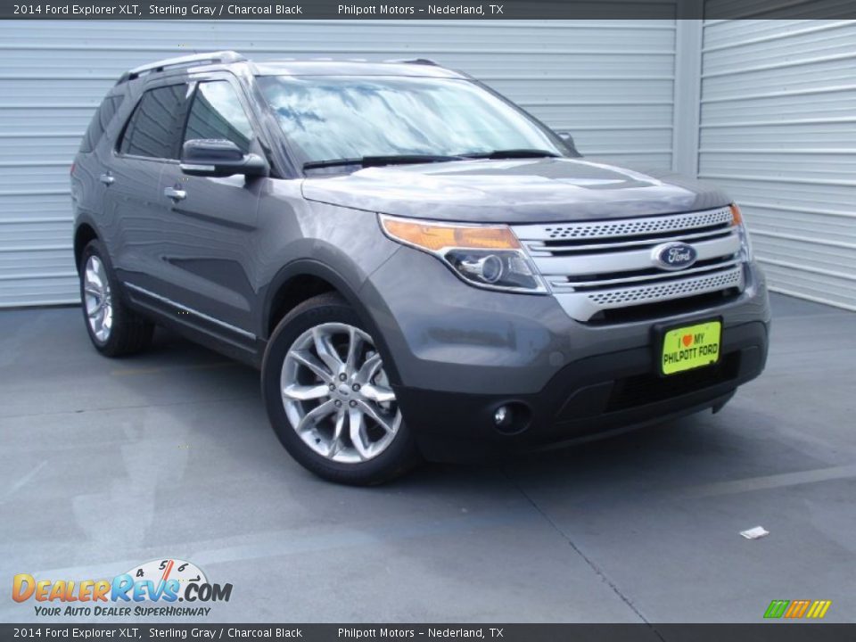 2014 Ford Explorer XLT Sterling Gray / Charcoal Black Photo #2