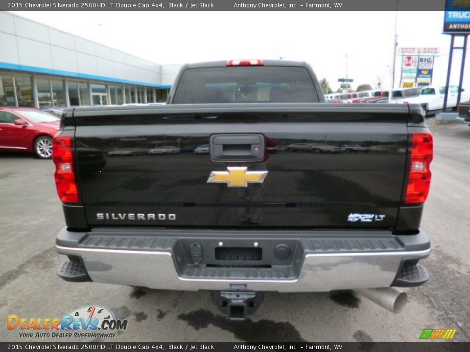 2015 Chevrolet Silverado 2500HD LT Double Cab 4x4 Black / Jet Black Photo #6