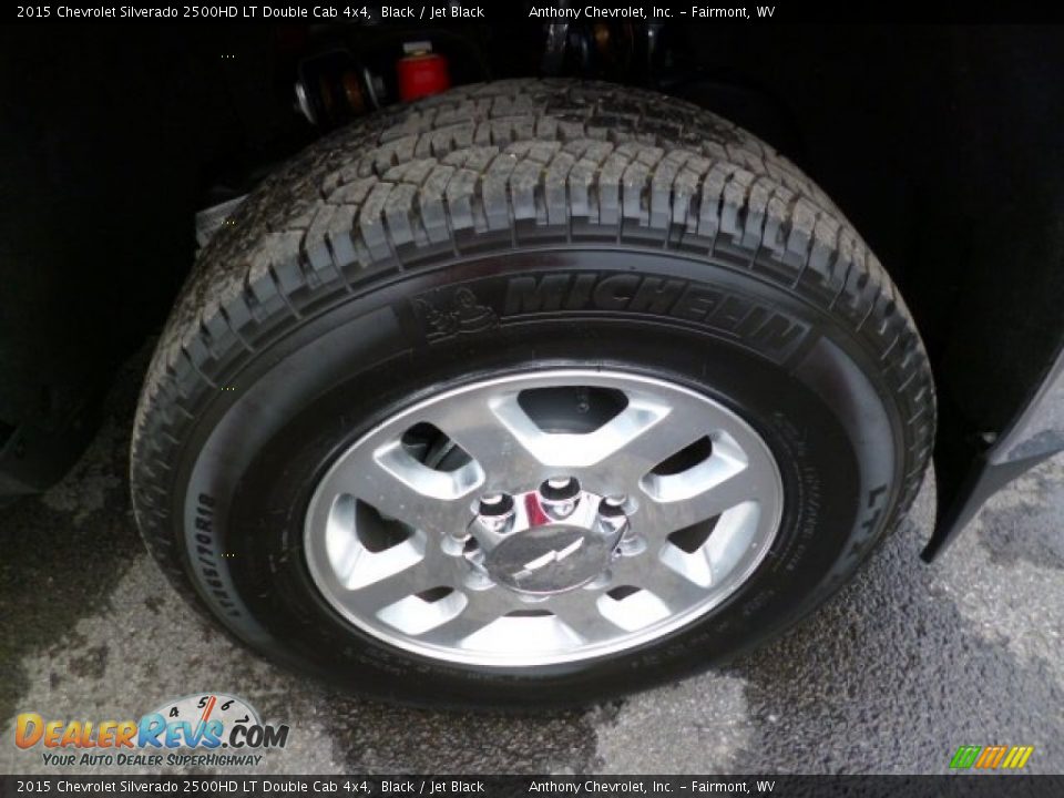 2015 Chevrolet Silverado 2500HD LT Double Cab 4x4 Black / Jet Black Photo #9