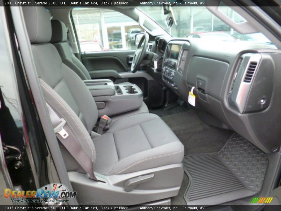 2015 Chevrolet Silverado 2500HD LT Double Cab 4x4 Black / Jet Black Photo #10