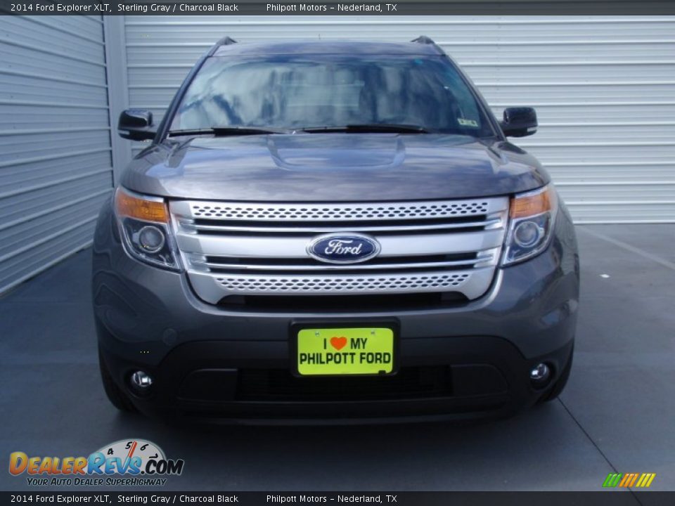 2014 Ford Explorer XLT Sterling Gray / Charcoal Black Photo #8