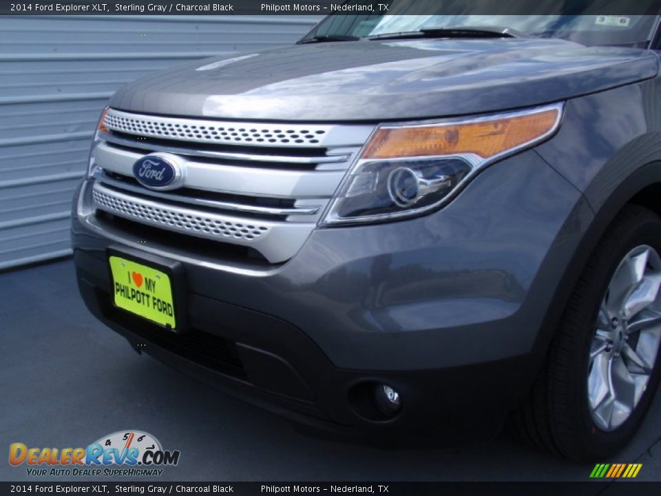 2014 Ford Explorer XLT Sterling Gray / Charcoal Black Photo #10