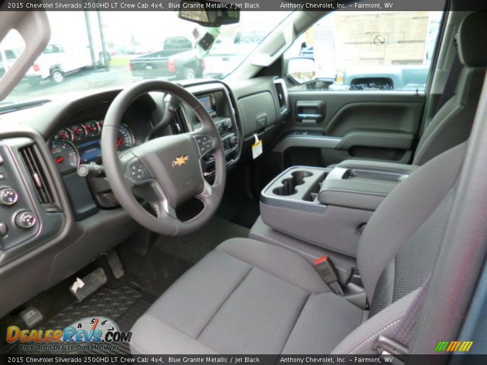 Jet Black Interior - 2015 Chevrolet Silverado 2500HD LT Crew Cab 4x4 Photo #16