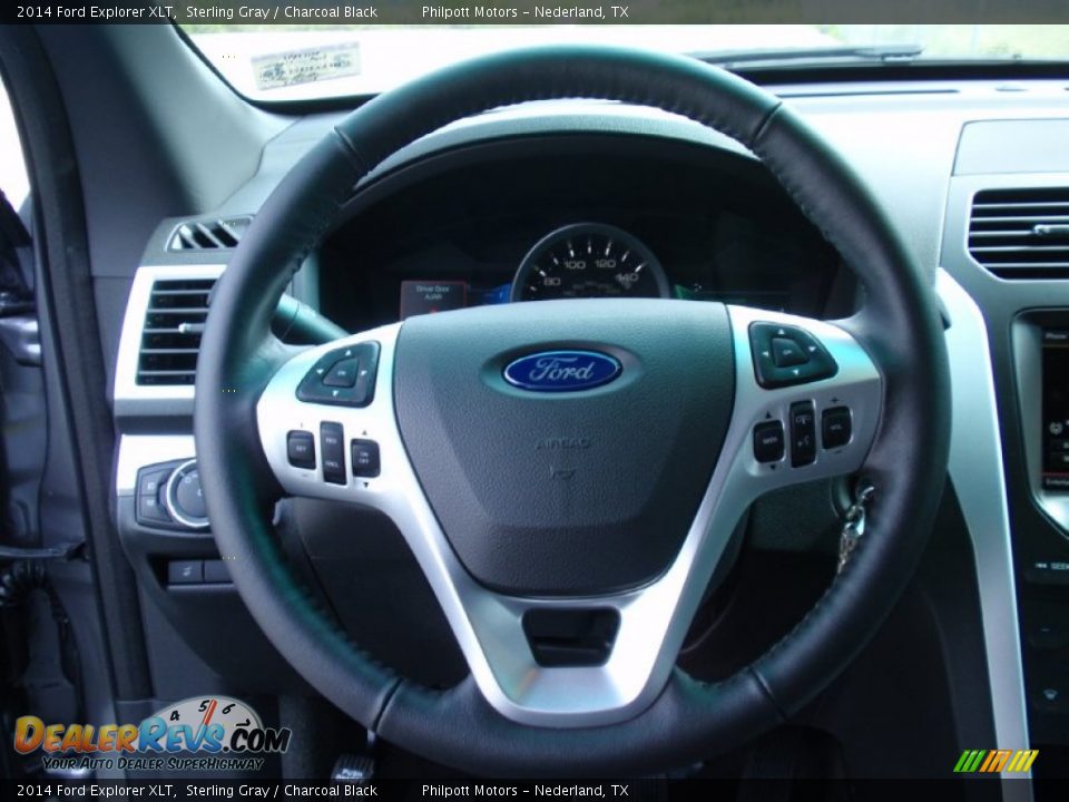 2014 Ford Explorer XLT Sterling Gray / Charcoal Black Photo #34
