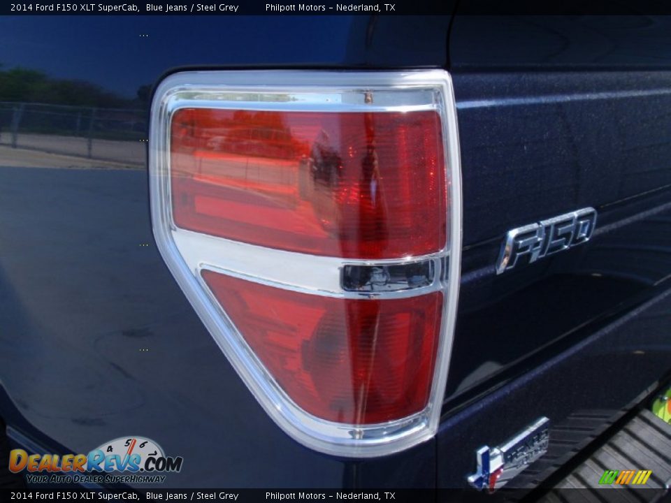 2014 Ford F150 XLT SuperCab Blue Jeans / Steel Grey Photo #17