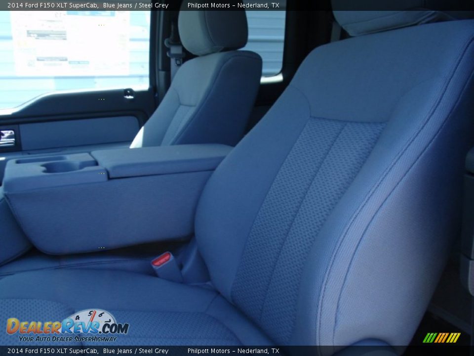 2014 Ford F150 XLT SuperCab Blue Jeans / Steel Grey Photo #30