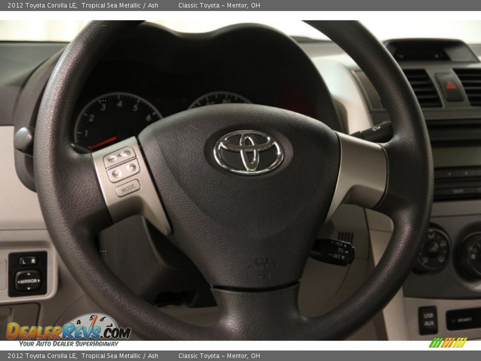 2012 Toyota Corolla LE Tropical Sea Metallic / Ash Photo #6