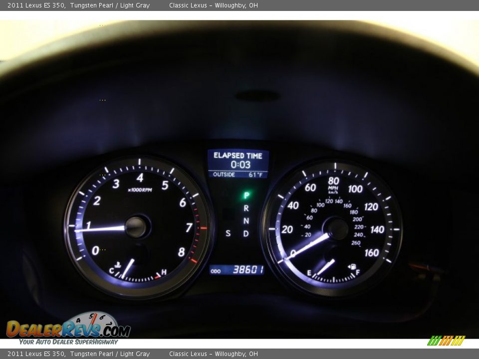2011 Lexus ES 350 Tungsten Pearl / Light Gray Photo #12