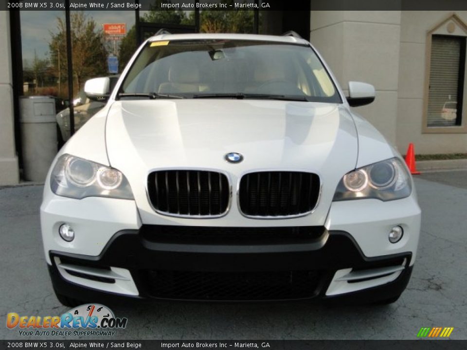 2008 BMW X5 3.0si Alpine White / Sand Beige Photo #4