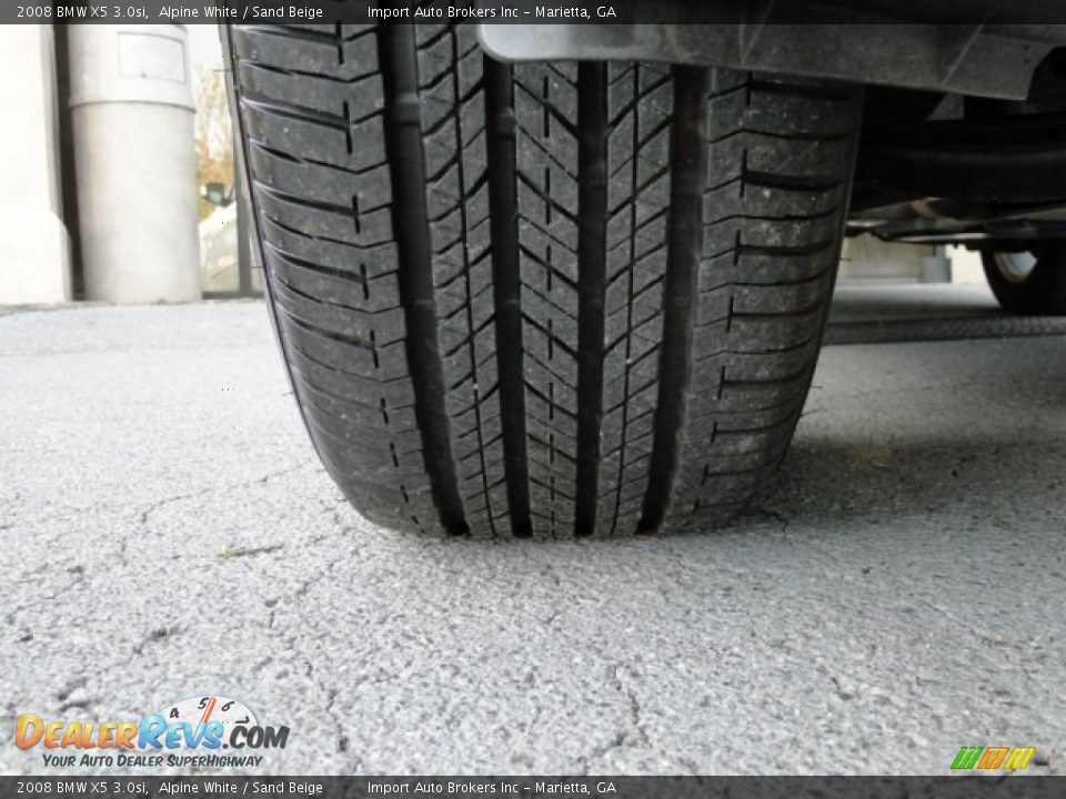 2008 BMW X5 3.0si Alpine White / Sand Beige Photo #10