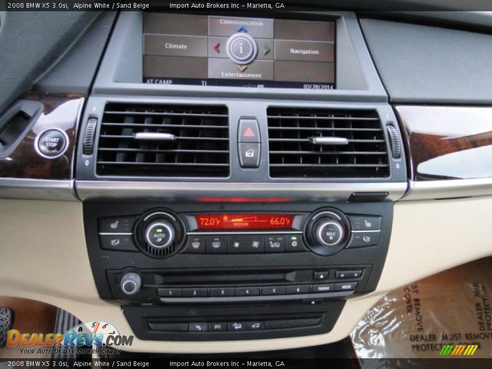 2008 BMW X5 3.0si Alpine White / Sand Beige Photo #13