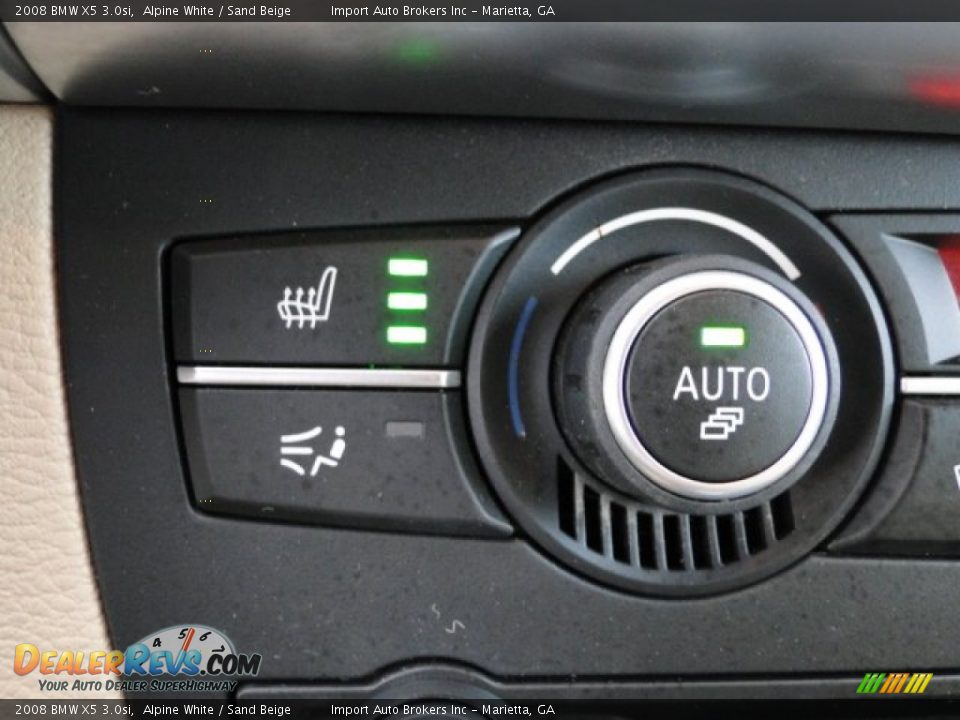 2008 BMW X5 3.0si Alpine White / Sand Beige Photo #17