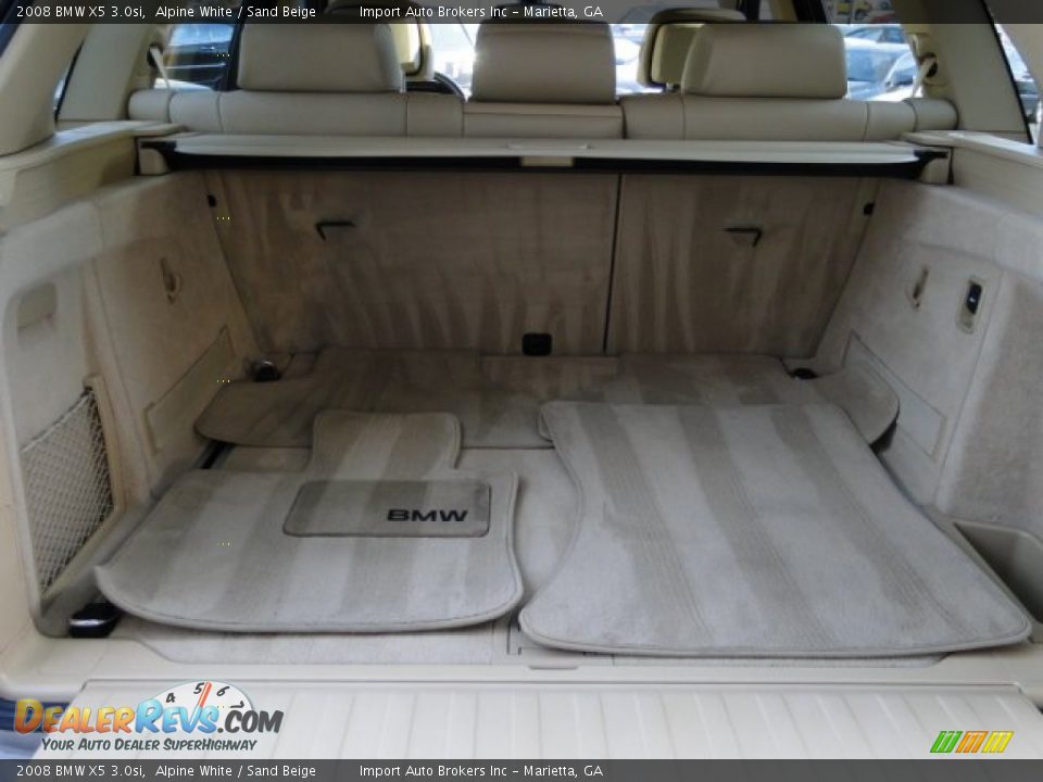 2008 BMW X5 3.0si Alpine White / Sand Beige Photo #22
