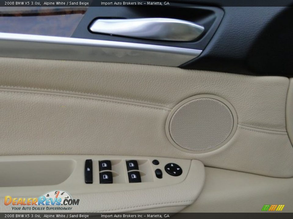2008 BMW X5 3.0si Alpine White / Sand Beige Photo #25