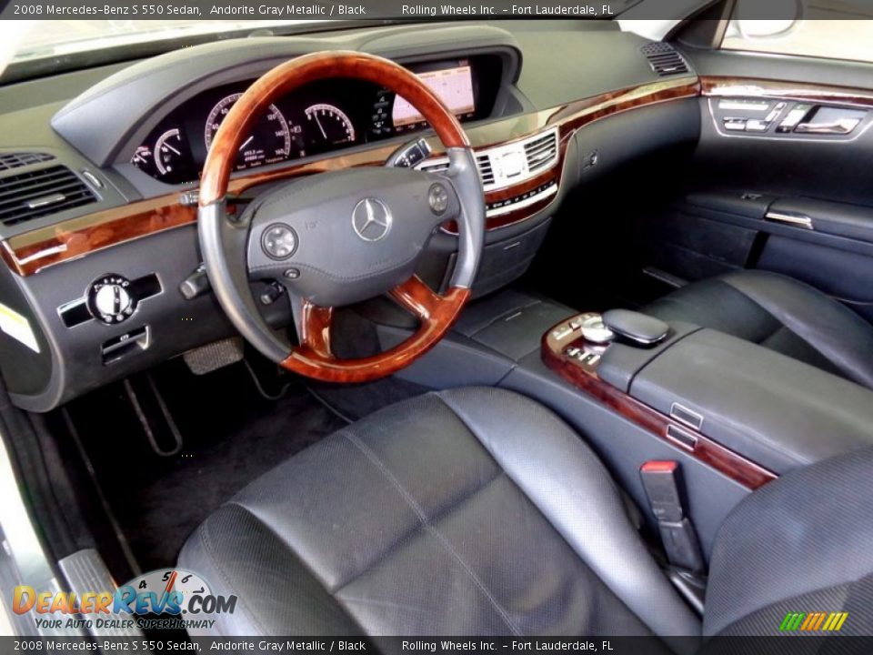 Black Interior - 2008 Mercedes-Benz S 550 Sedan Photo #25