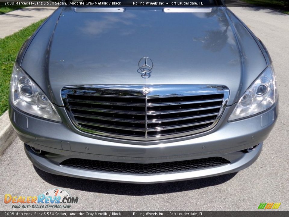 2008 Mercedes-Benz S 550 Sedan Andorite Gray Metallic / Black Photo #35