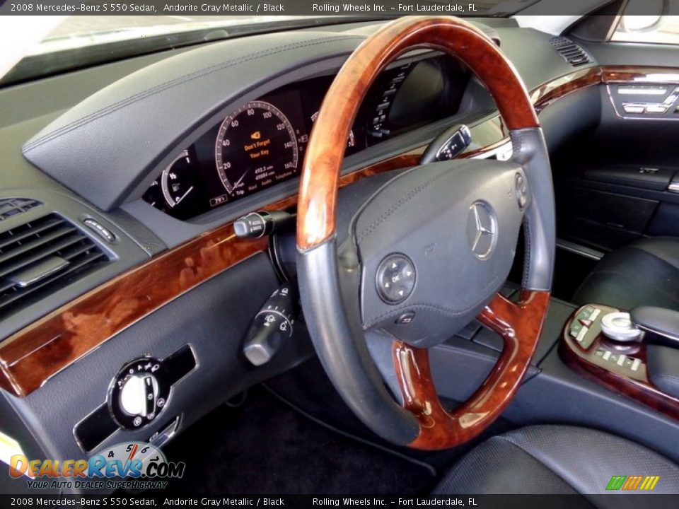 2008 Mercedes-Benz S 550 Sedan Steering Wheel Photo #36