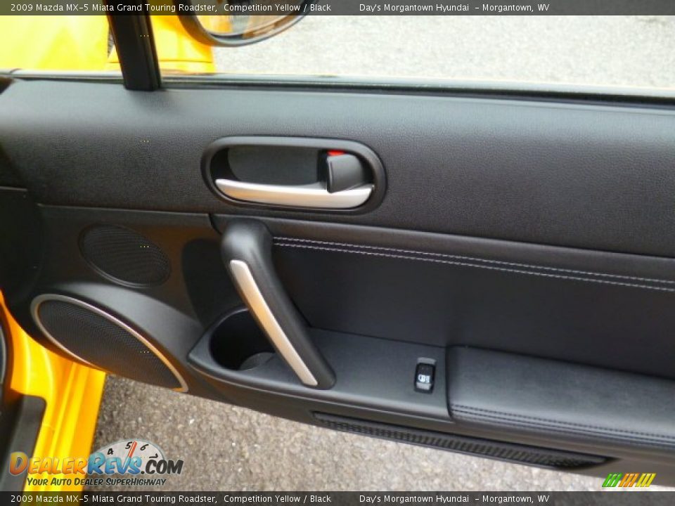 2009 Mazda MX-5 Miata Grand Touring Roadster Competition Yellow / Black Photo #11