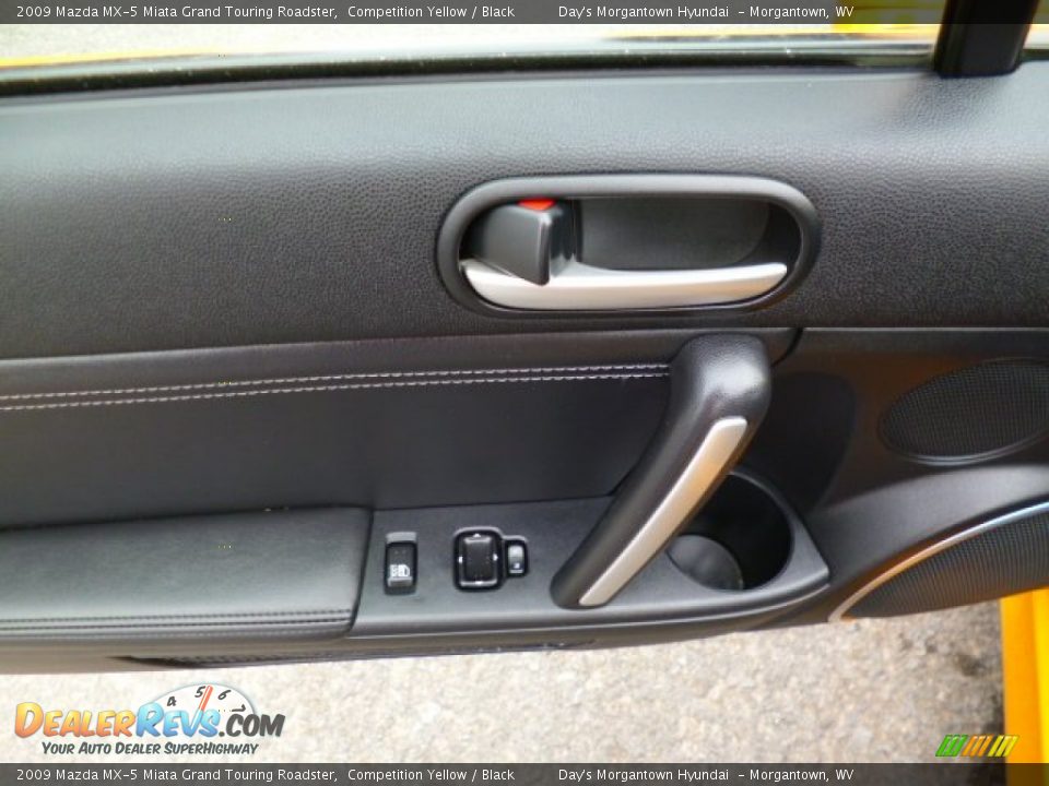 2009 Mazda MX-5 Miata Grand Touring Roadster Competition Yellow / Black Photo #15