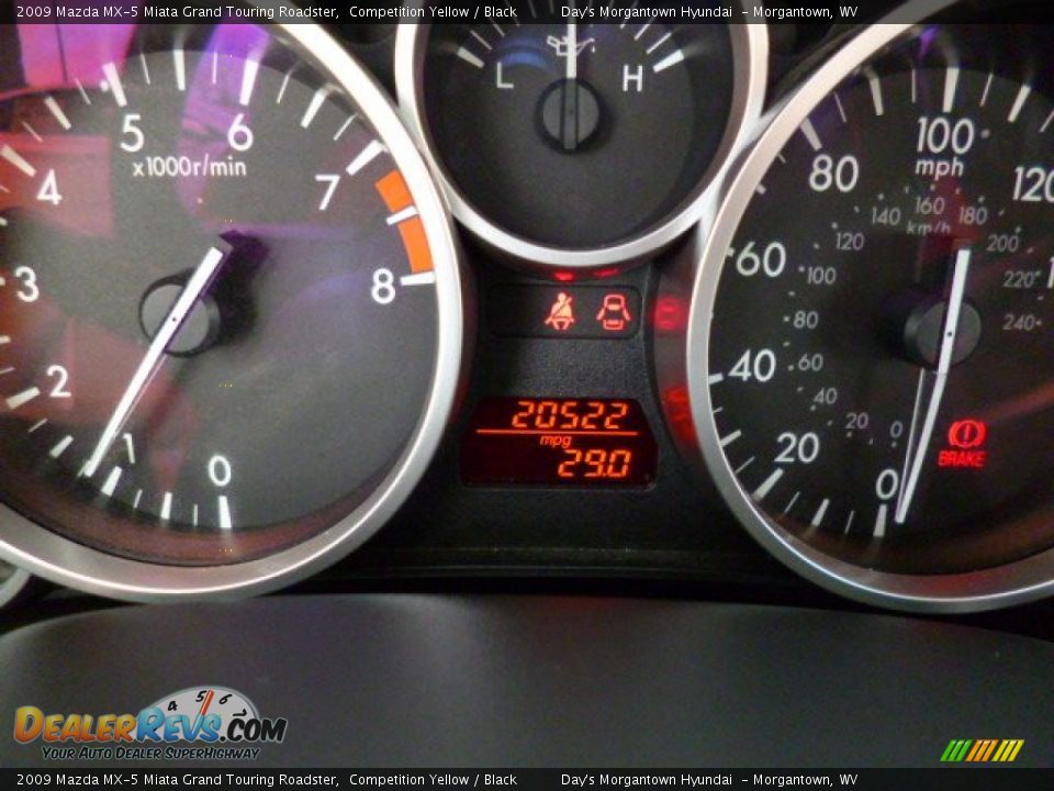 2009 Mazda MX-5 Miata Grand Touring Roadster Gauges Photo #20